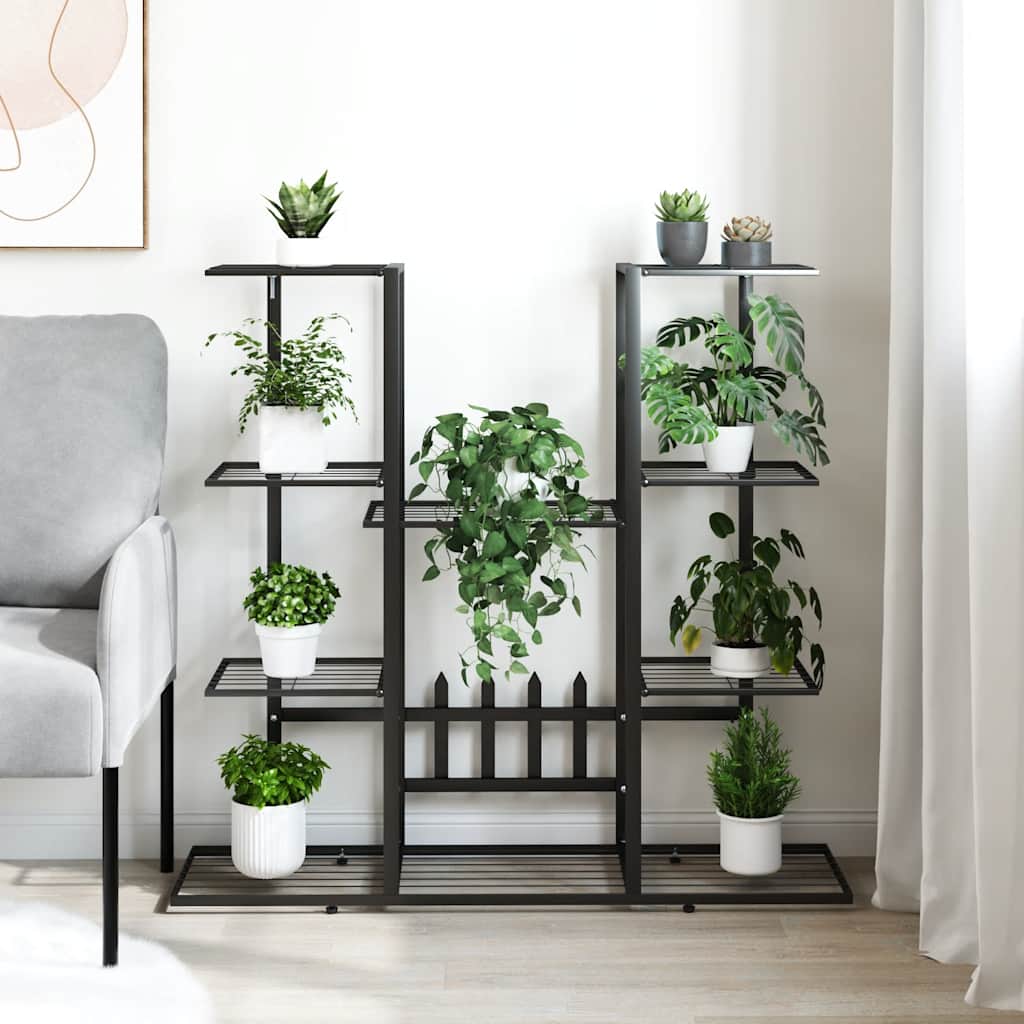 Suporte de vasos 94,5x25x89 cm ferro preto