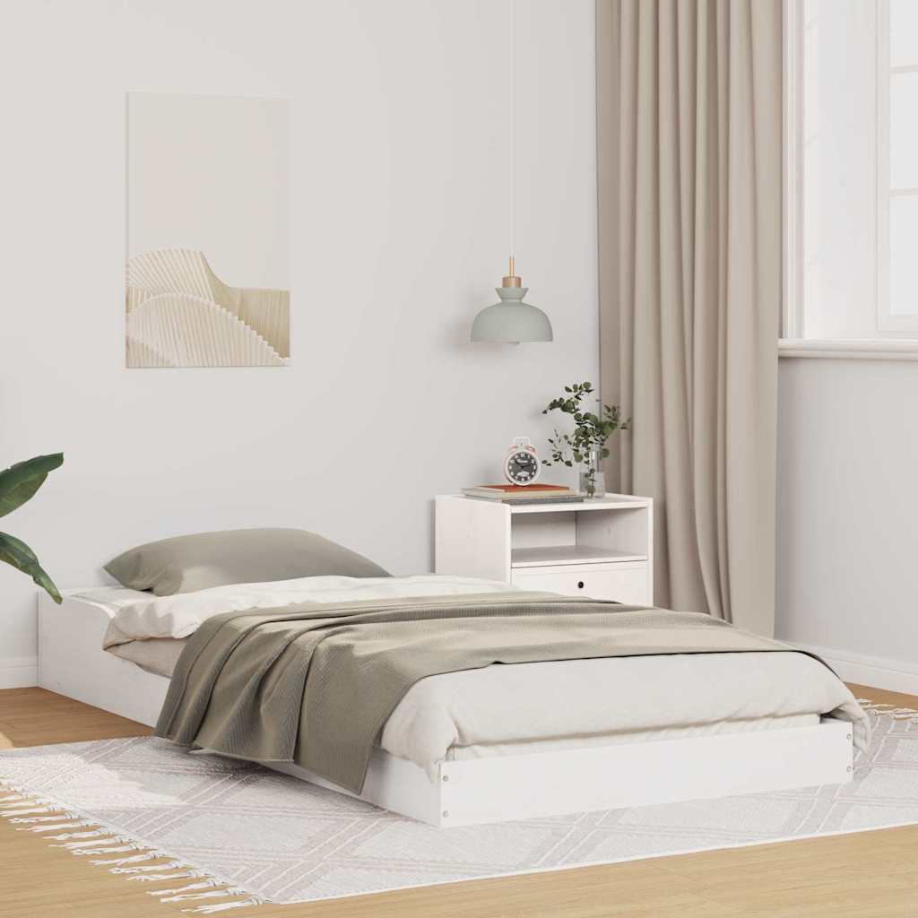 Estrutura da cama branco 100 x 210 cm
