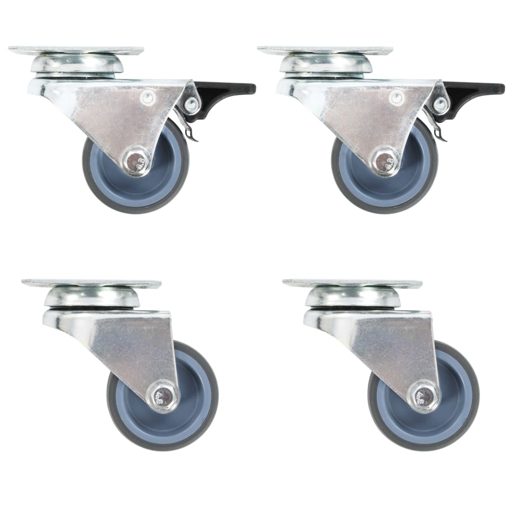 Rodas giratórias duplas 4 pcs 50 mm