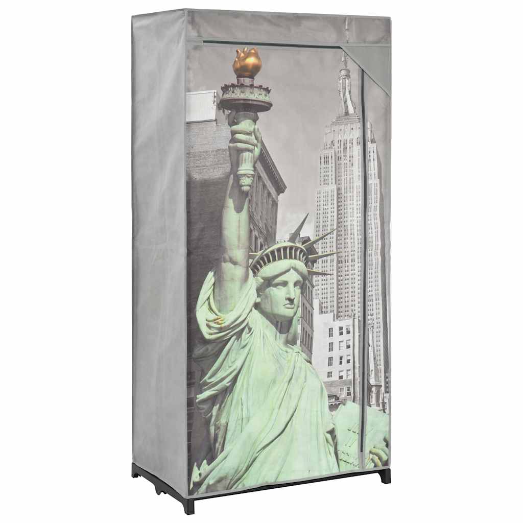 Roupeiro nova iorque 75x45x160 cm tecido