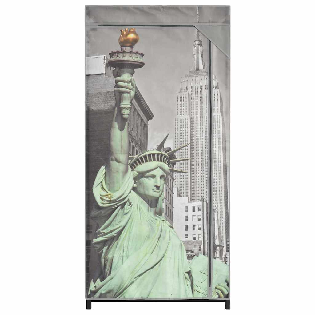 Roupeiro nova iorque 75x45x160 cm tecido