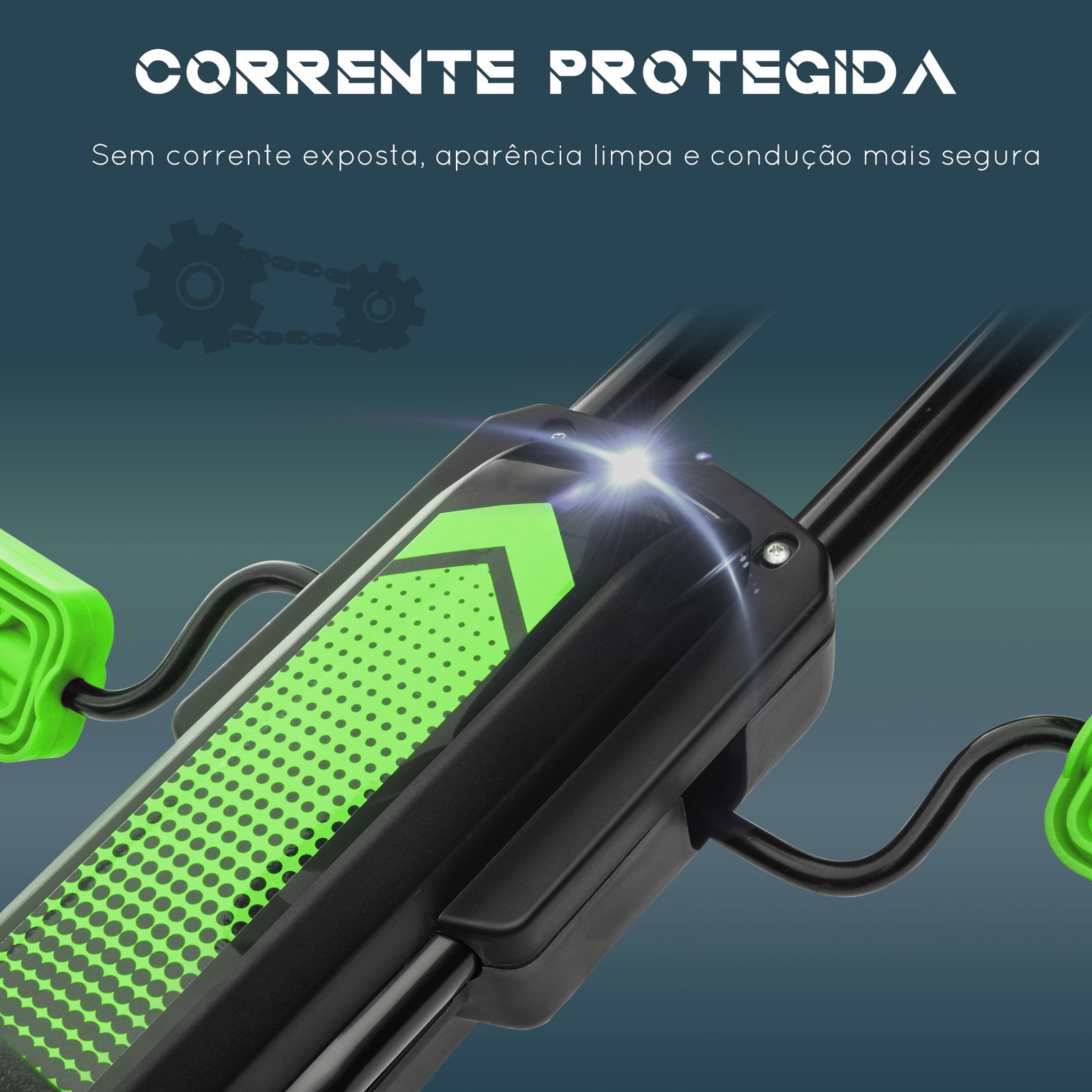 Kart a pedais para crianças 5-12 anos com assento ajustável pneus insufláveis amortecimento e travão de mão 121x58x61 cm verde