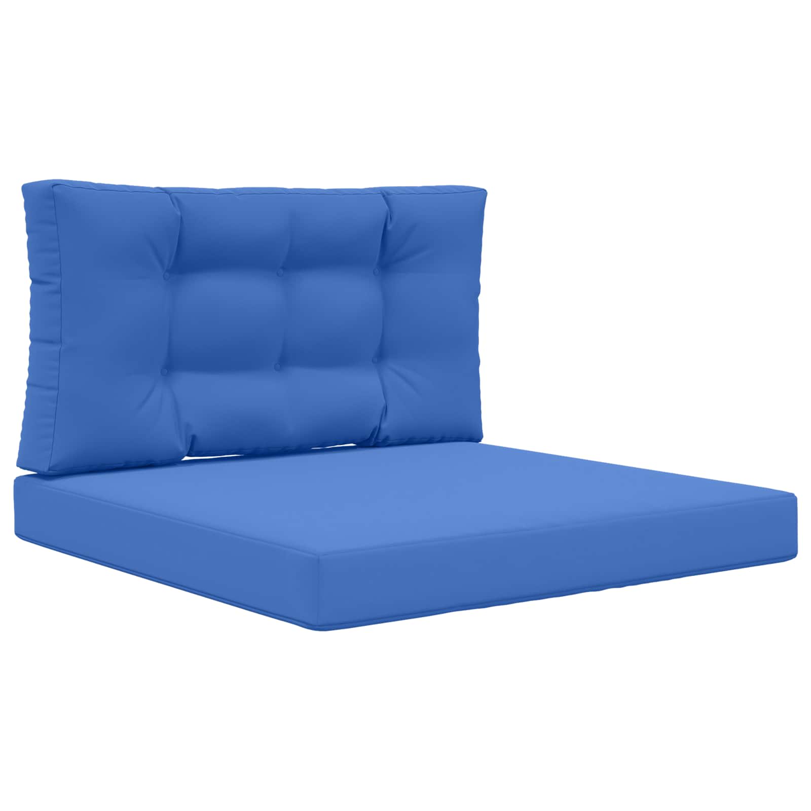 Almofada para sofá externo poliéster azul royal 80 x 80 x 8 cm