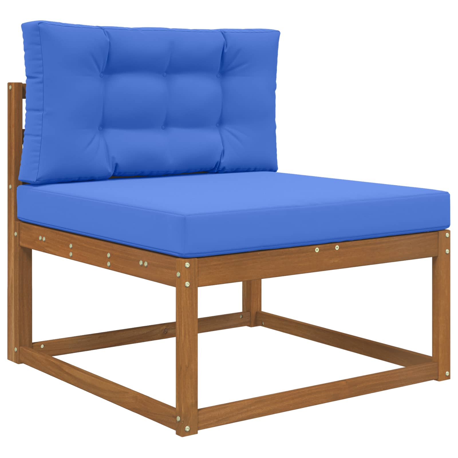 Almofada para sofá externo poliéster azul royal 80 x 80 x 8 cm