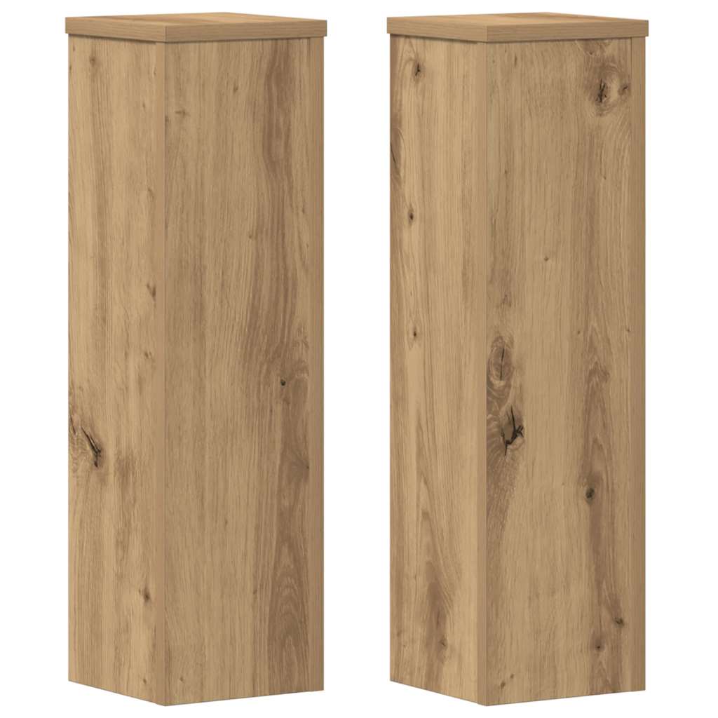 Suportes p/ plantas 2 pcs 17x17x60 cm derivados madeira