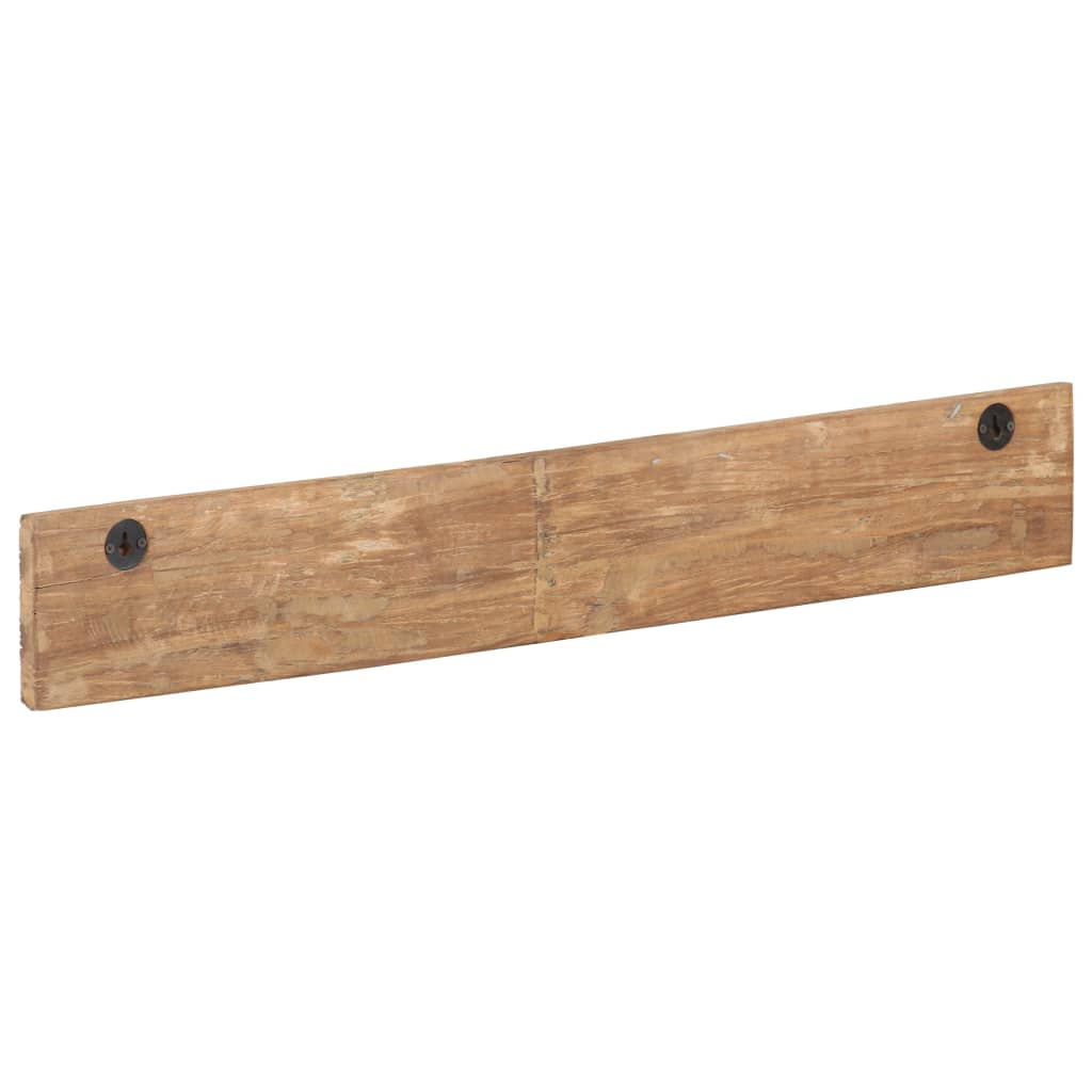 Bengaleiro com 5 ganchos 100x2,5x15cm madeira recuperada maciça