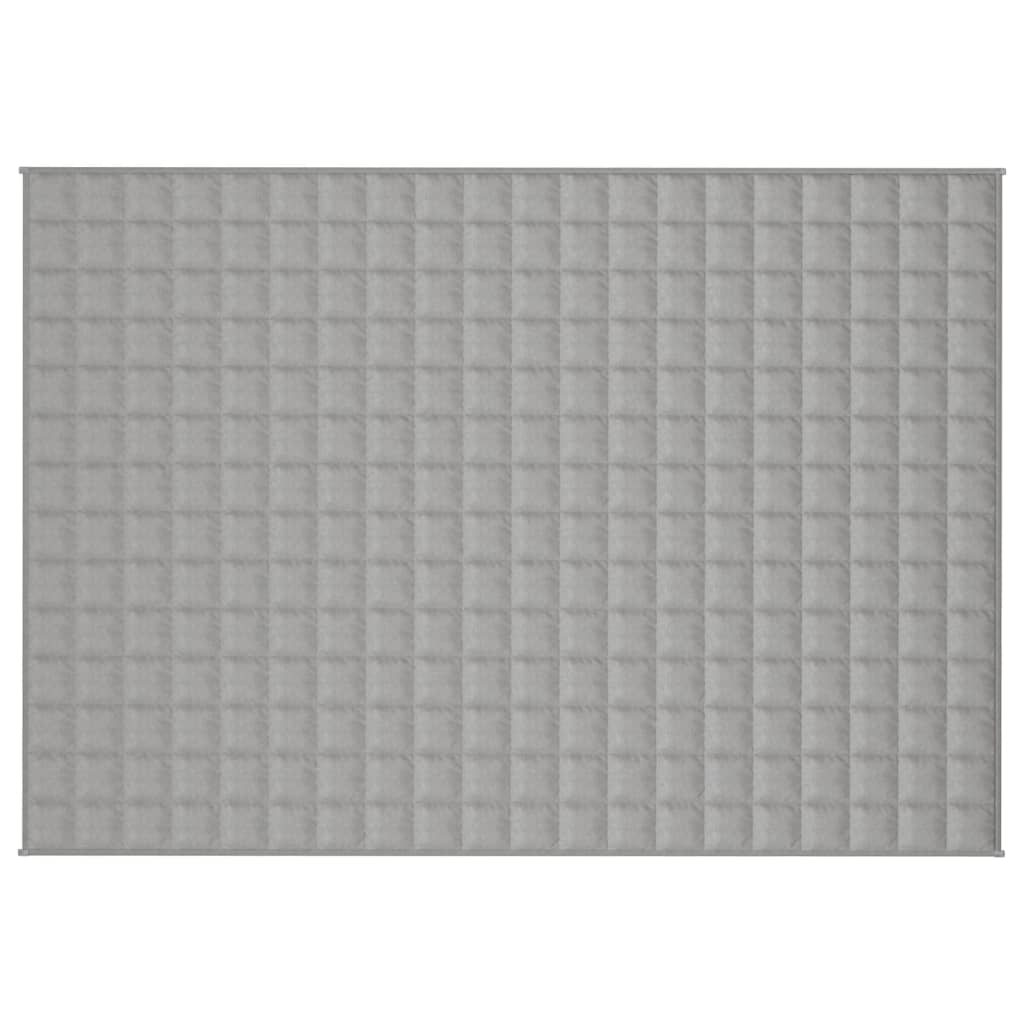 Manta pesada 10 kg 135x200 cm tecido cinza