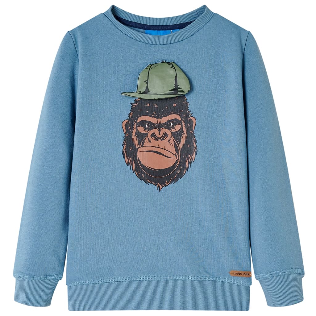 Sweatshirt para criança azul-médio 116
