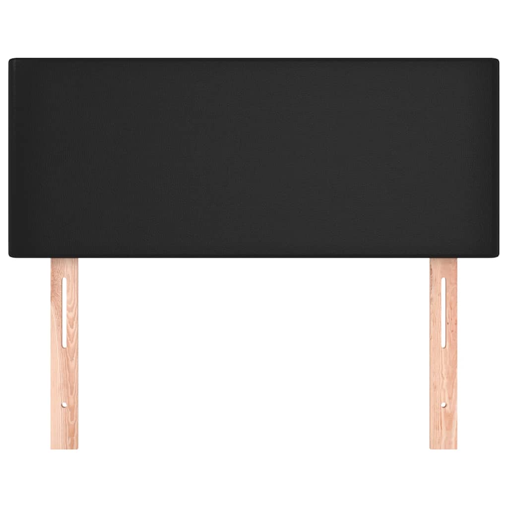 Cabeceira de cama couro artificial 80x5x78/88 cm preto