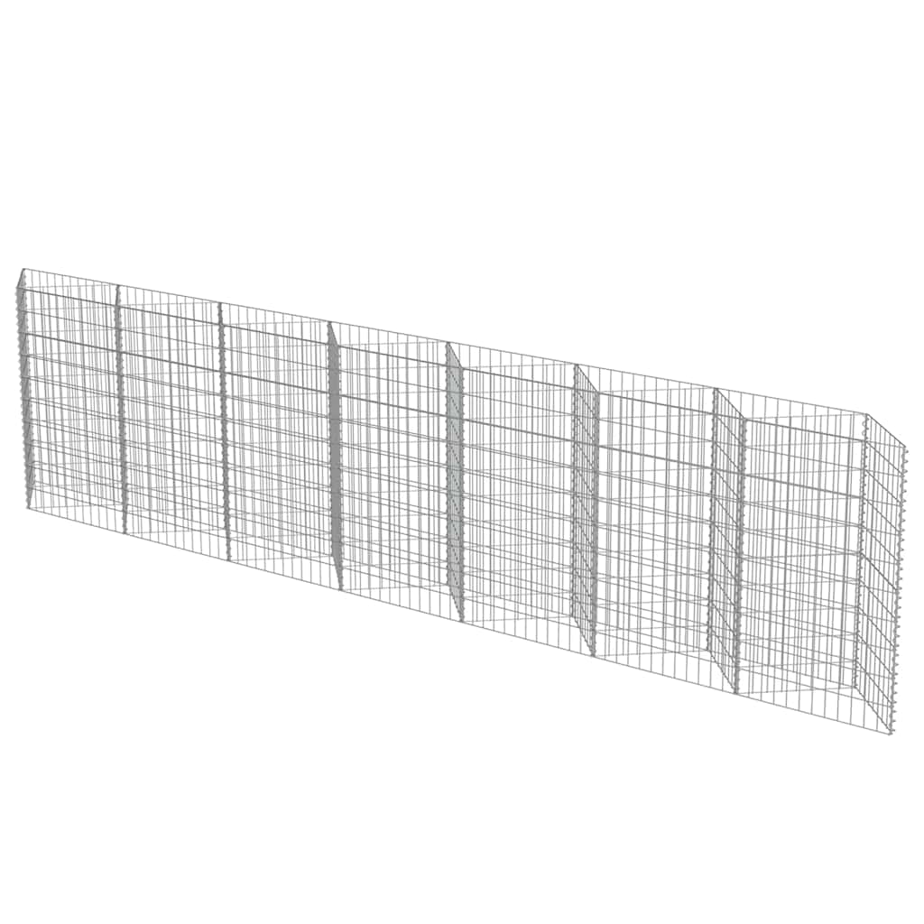 Muro gabião em aço galvanizado 450x30x100 cm