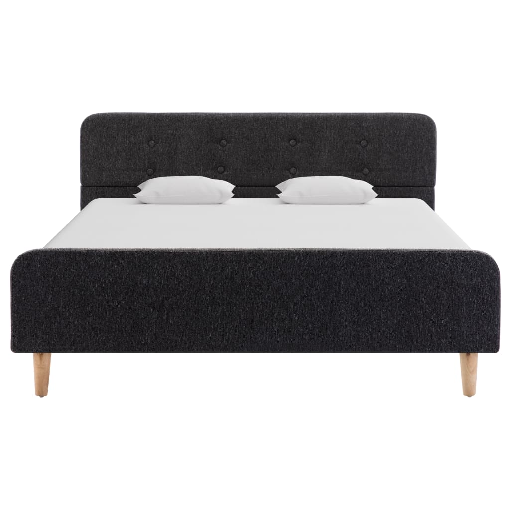 Estrutura de cama 120x200 cm serapilheira cinzento-escuro