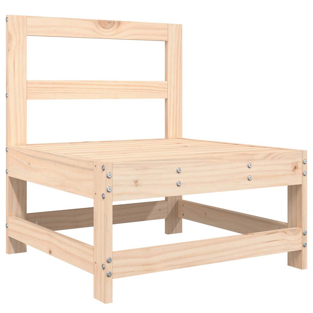 8 Pcs conjunto lounge de jardim pinho maciço