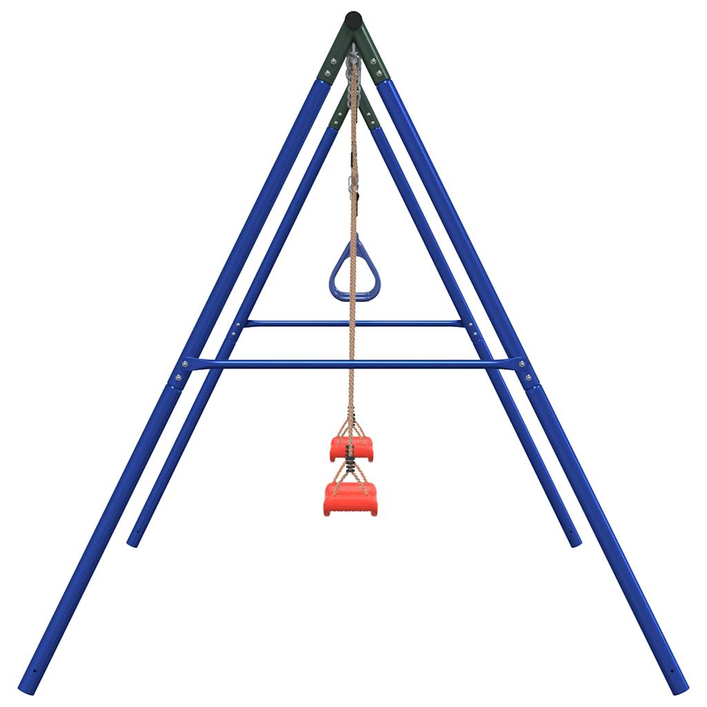 Conjunto de baloiço para exterior com baloiços e trapézio