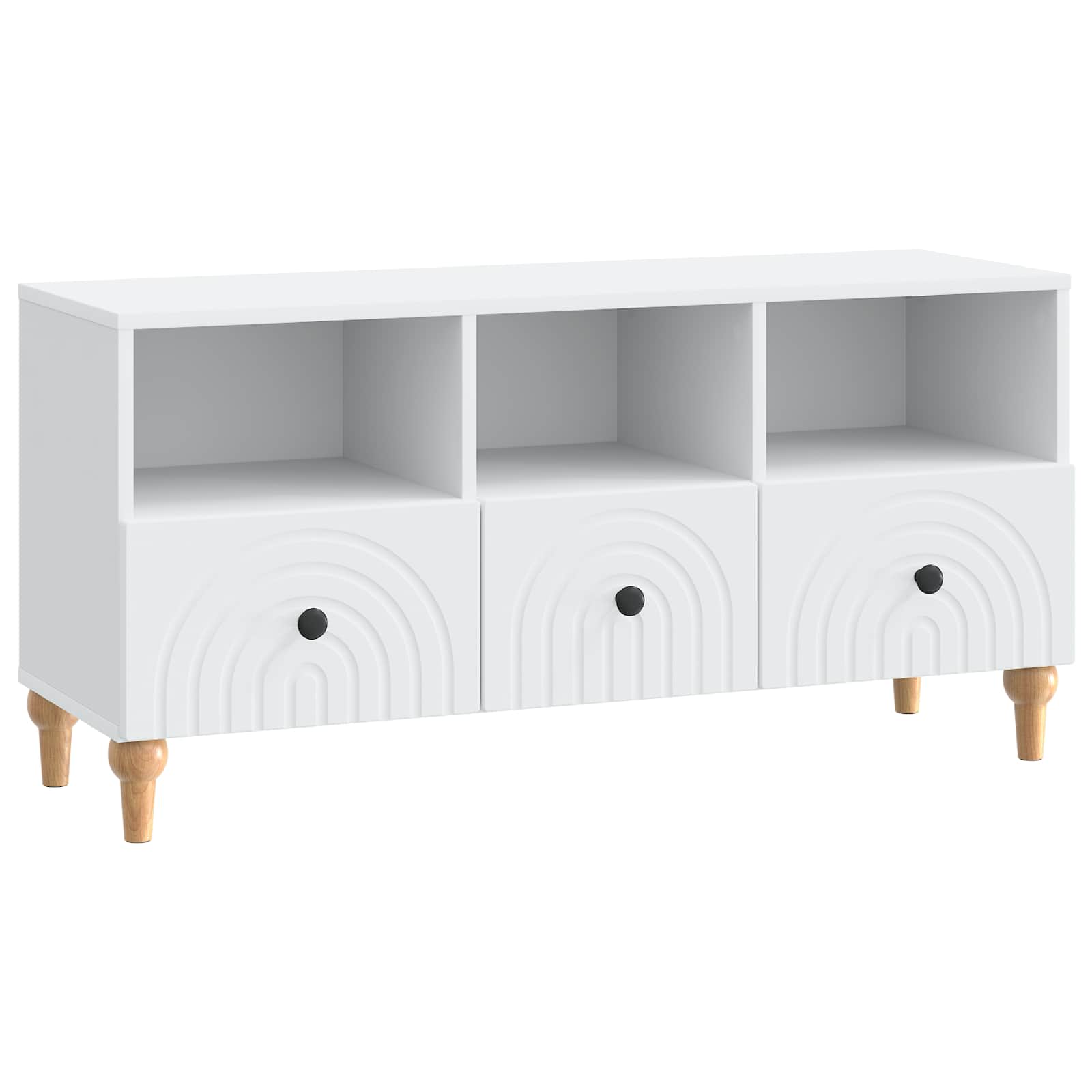 Gabinete para TV branco 102 x 34,5 x 50 cm madeira engenheirada