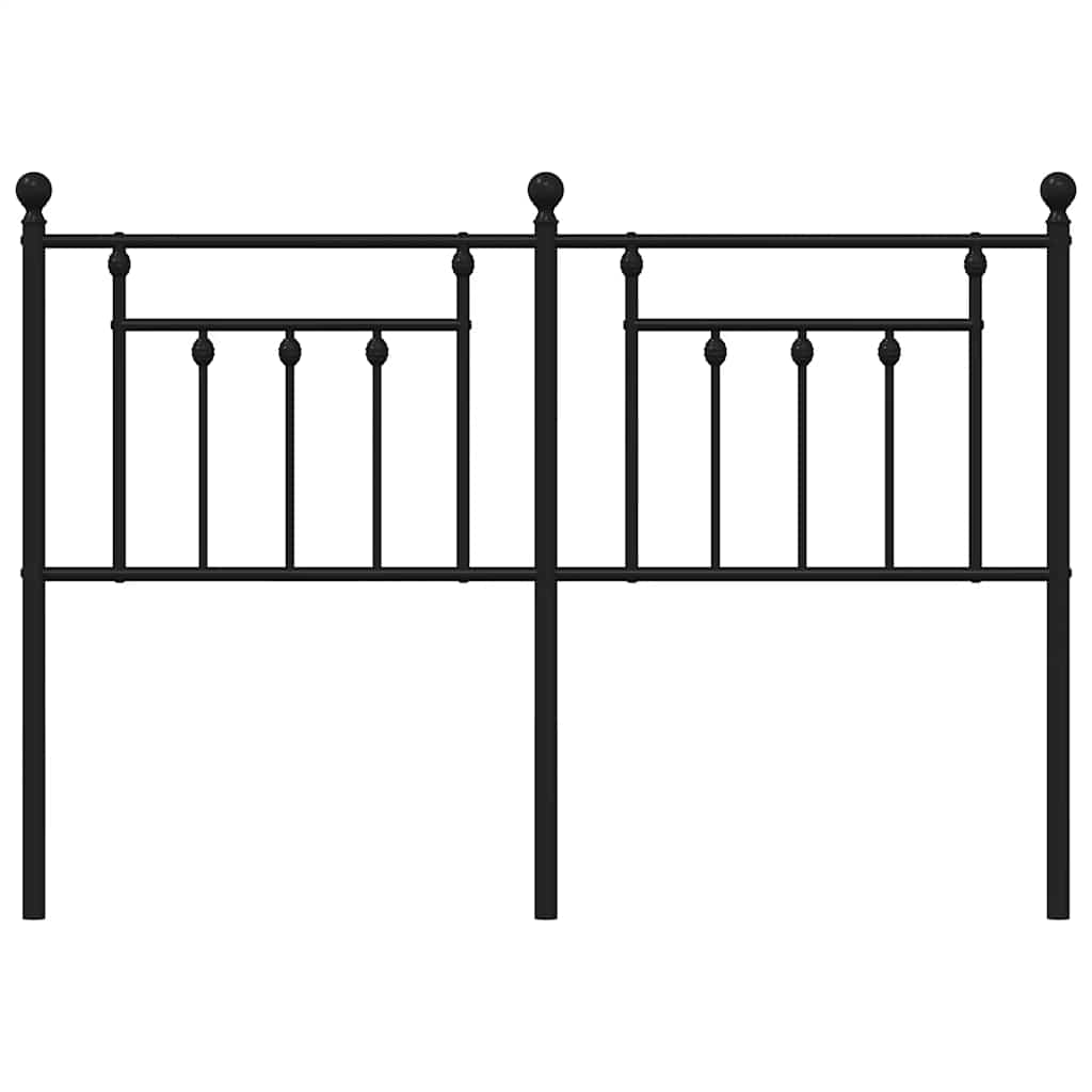 Cabeceira de substituição 140 cm metal preto