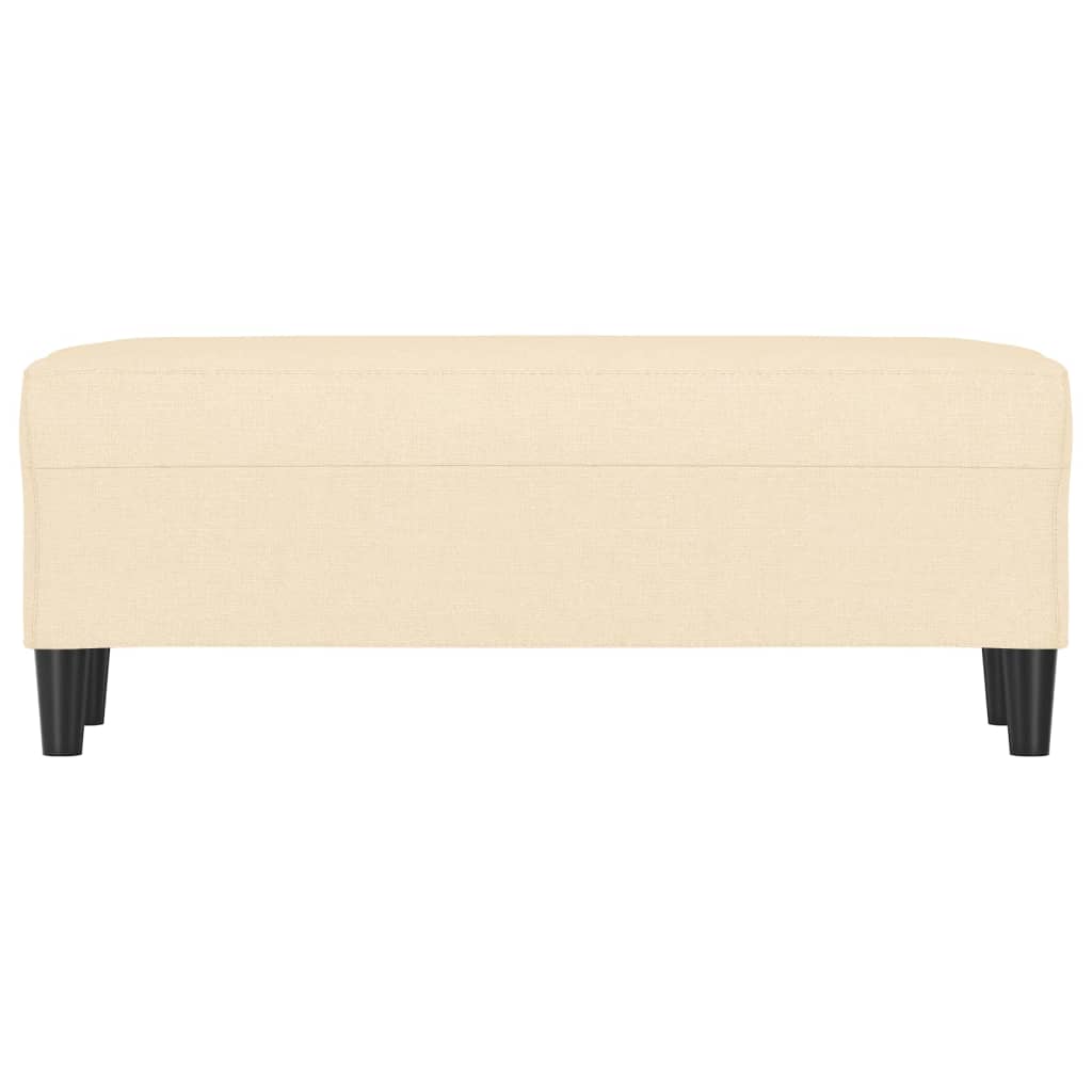 Banco 100x35x41 cm tecido cor creme