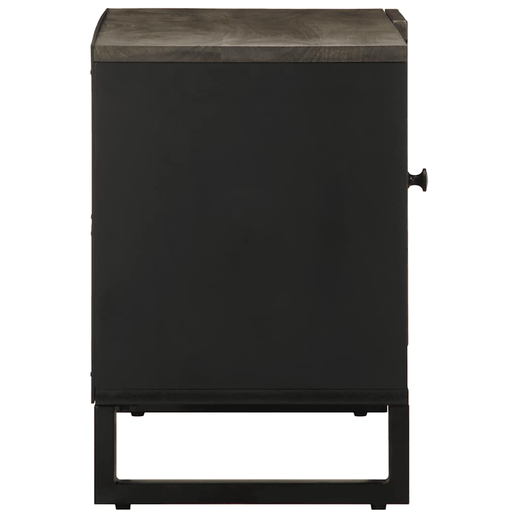 Móvel de TV 80x33x46 cm madeira de mangueira maciça preto