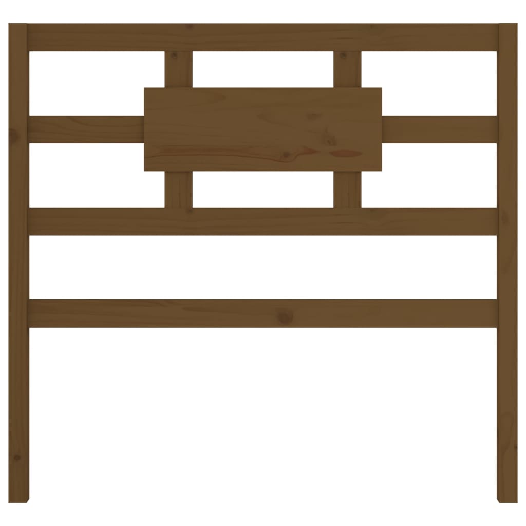 Cabeceira de cama 80,5x4x100 cm pinho maciço castanho mel