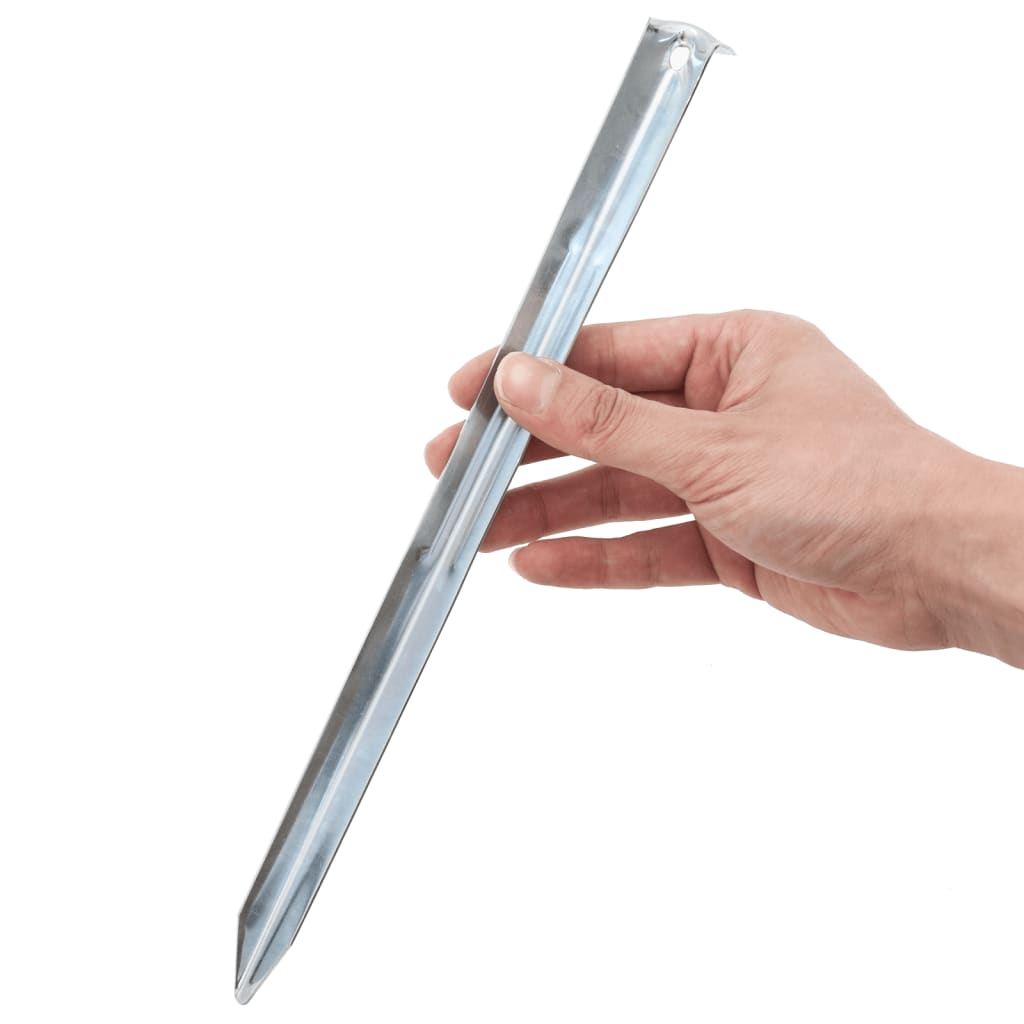 Estacas para tenda 24 pcs 30 cm ø20 mm aço galvanizado
