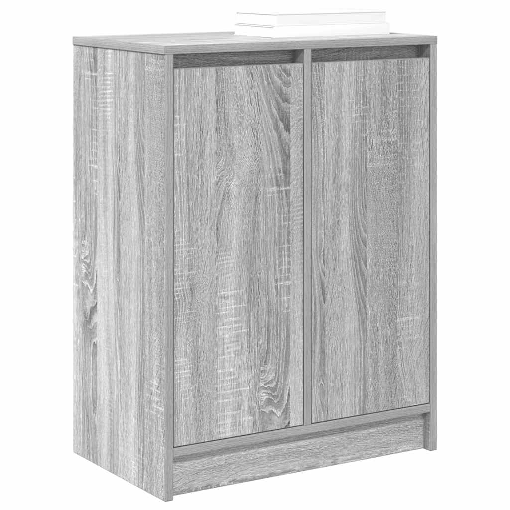Sapateira 57x34x76 cm derivados de madeira sonoma cinza