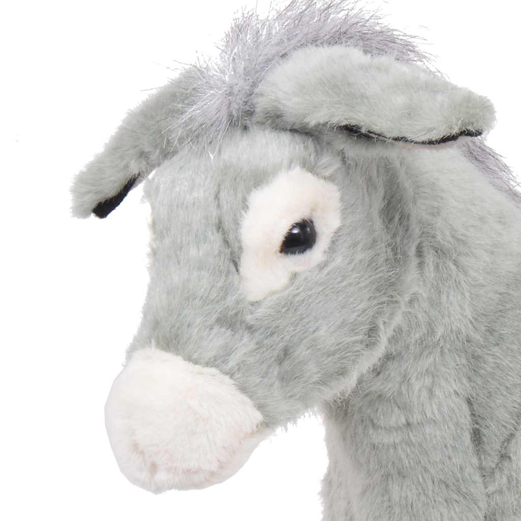Burro de montar em peluche cinzento xxl