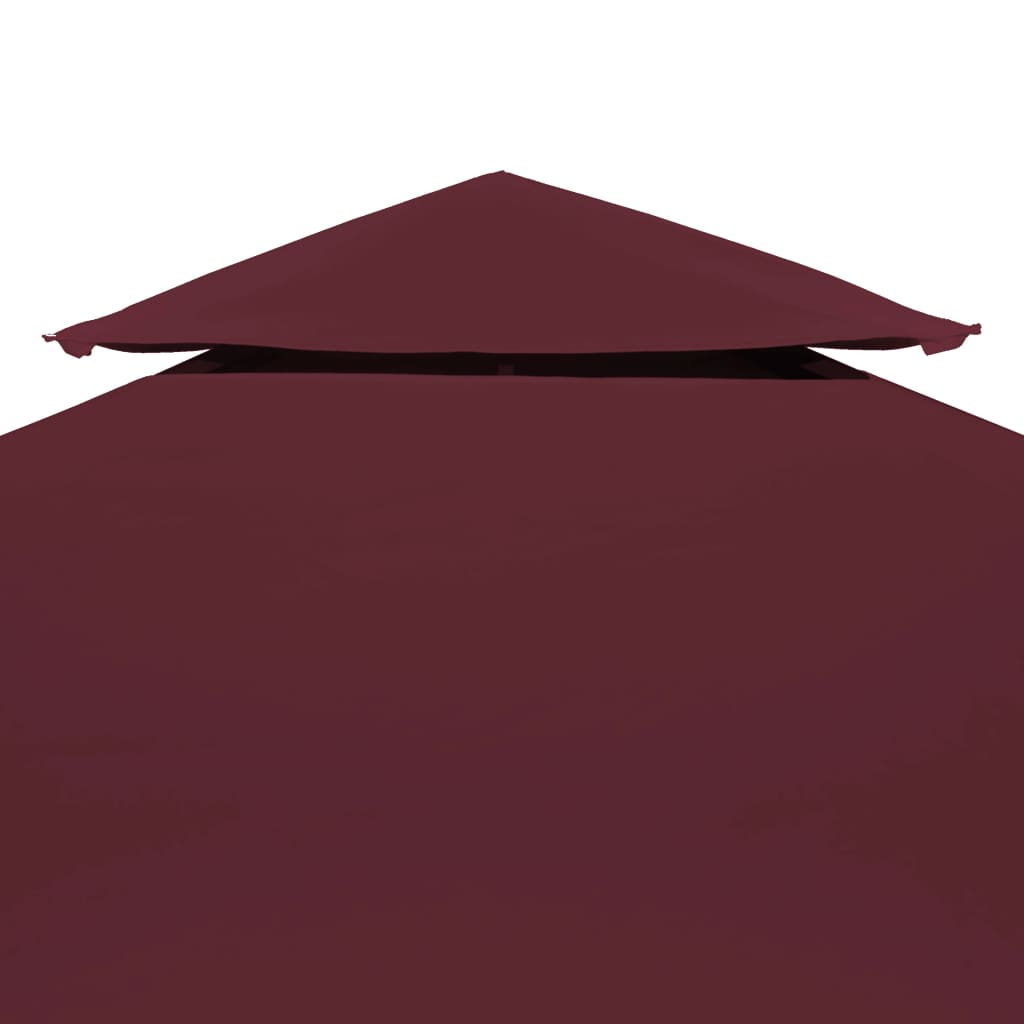 Cobertura gazebo c/ 2 camadas 310 g/m² 3x3 m bordô