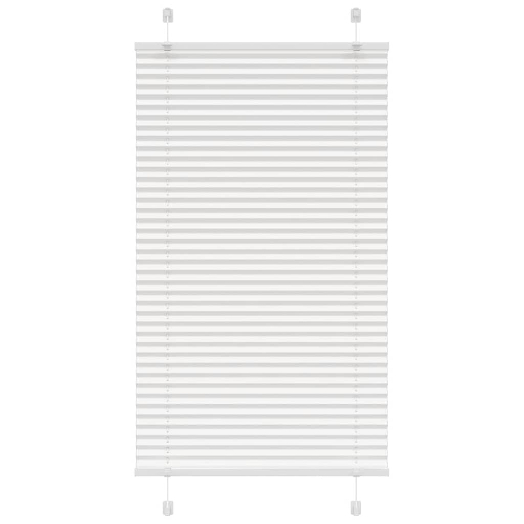 Branco plissada cega 80x150 cm largura tecido 79,4 cm poliéster