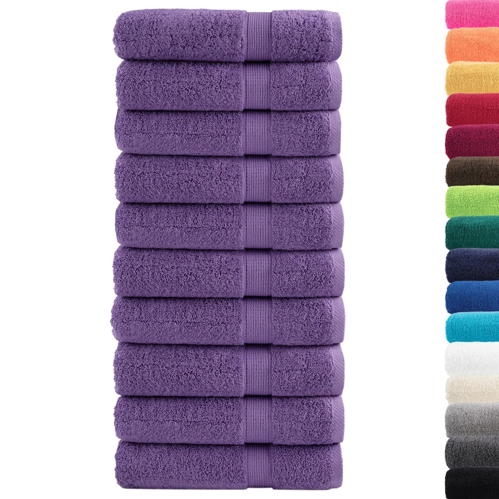 Toalhas de banho premium solund 10pcs 100x150 cm 600 gsm verde