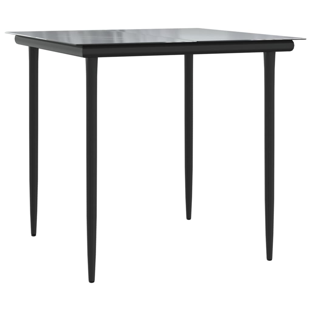 3 Pcs conjunto bistrô com almofadões vime PE cinza