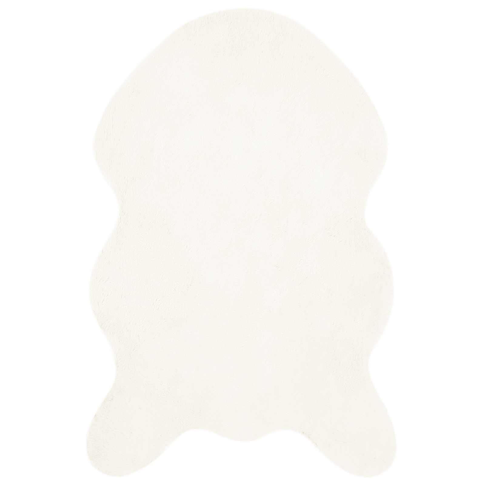 Tapete antideslizante de sintética de coelho olite creme