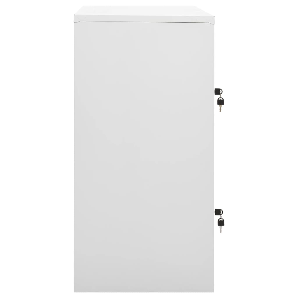 Cacifo 90x45x92,5 cm aço cinzento-claro e verde