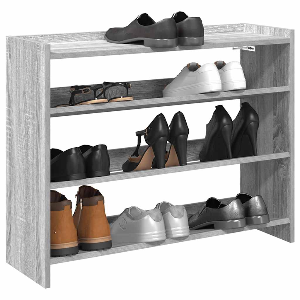Sapateira 80x25x62 cm derivados de madeira cinzento sonoma