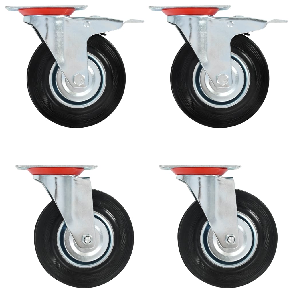 Rodas giratórias 4 pcs 125 mm