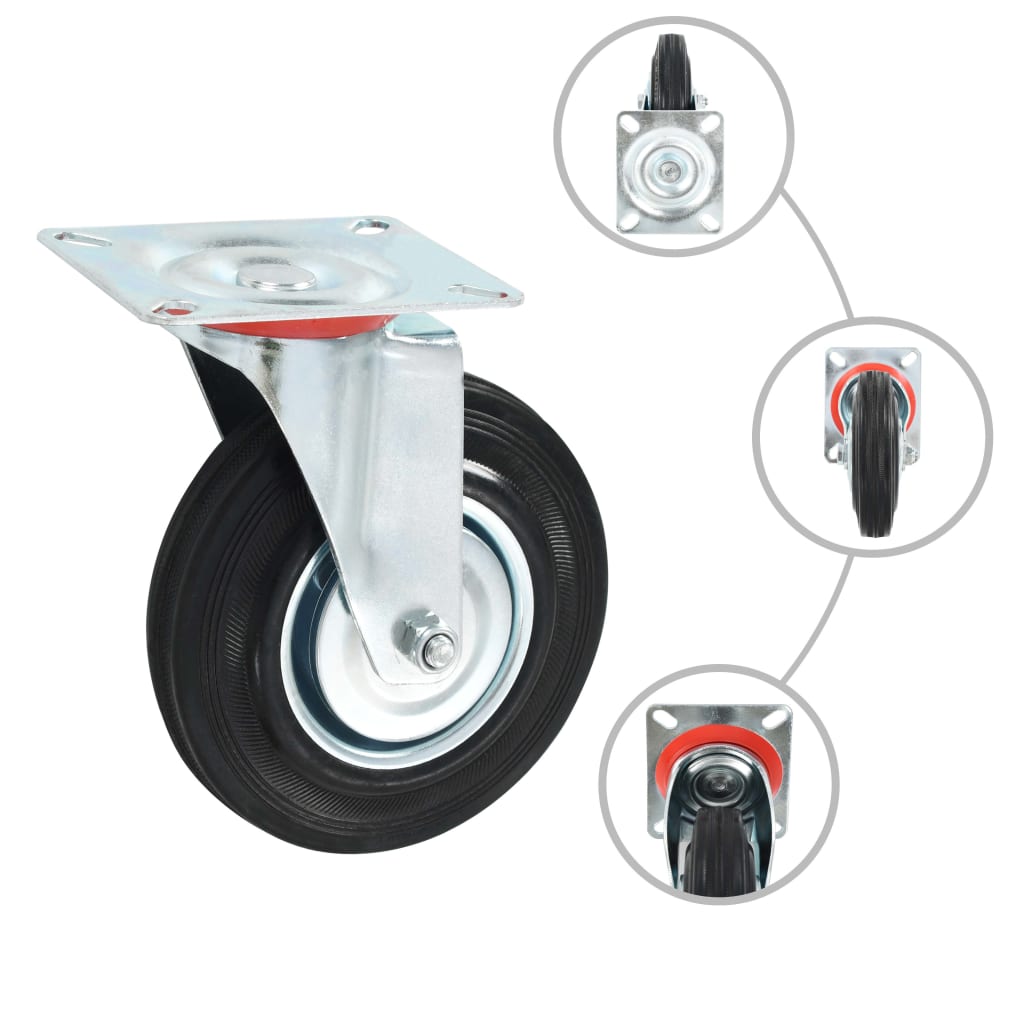 Rodas giratórias 4 pcs 125 mm