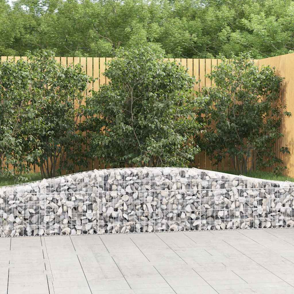 Cestos gabião arqueados 10pcs 400x30x40/60 cm ferro galvanizado