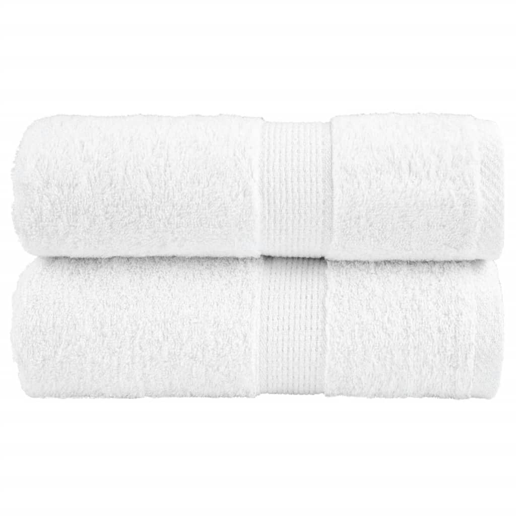 Toalhas de rosto premium solund 2 unidades, brancas, 30x30 cm, 600 g/m²