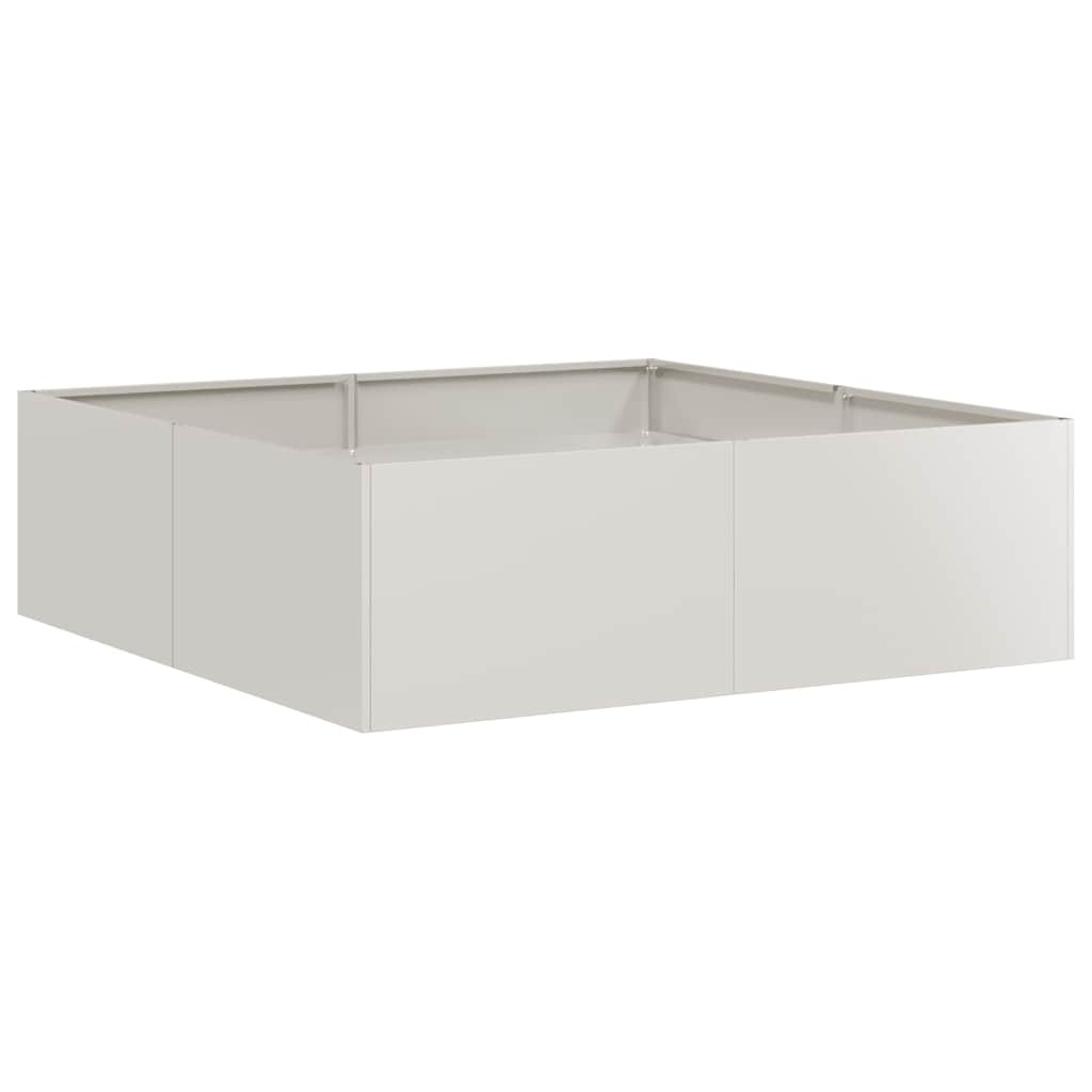 Vaso/floreira 100x100x30 cm aço inoxidável
