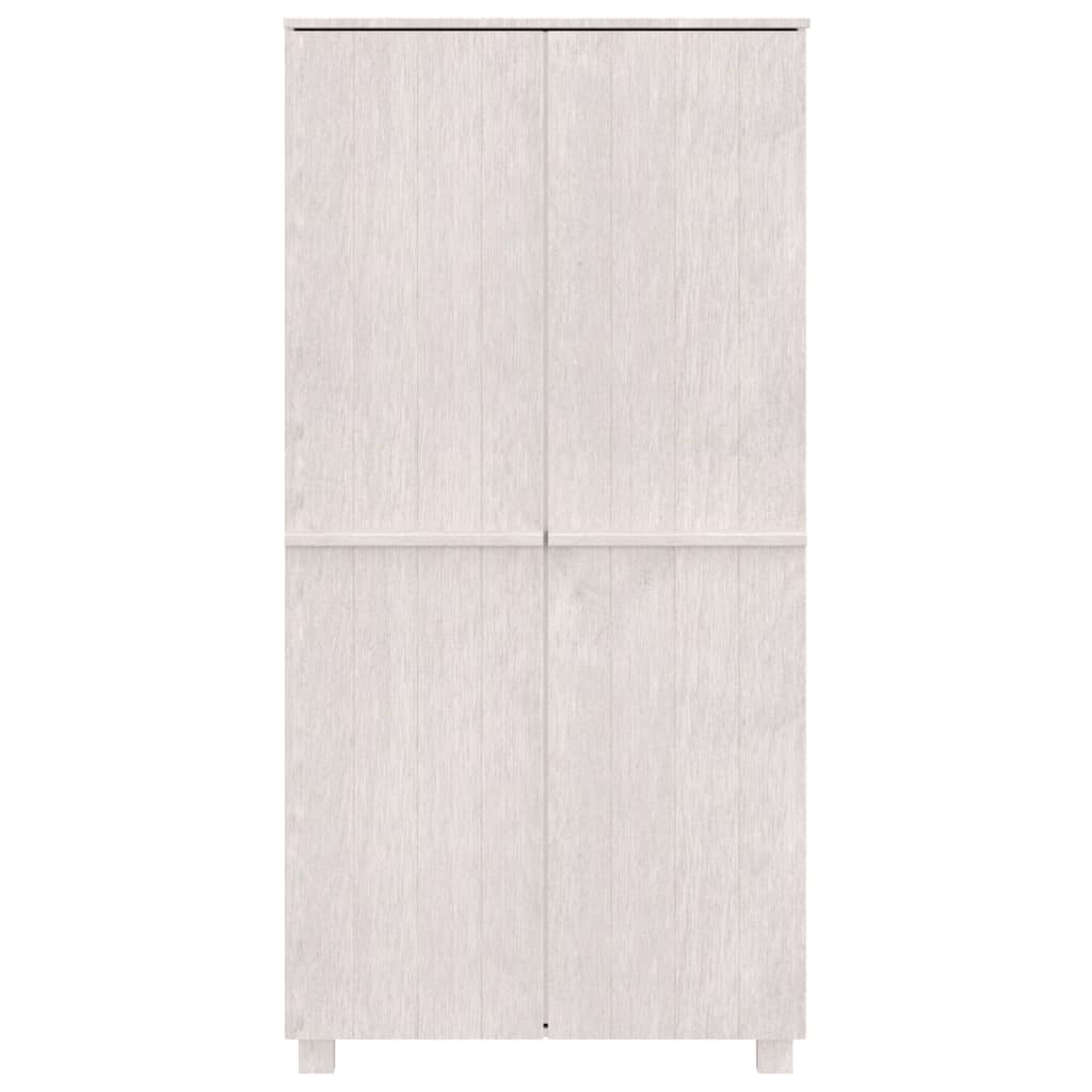 Roupeiro hamar 89x50x180 cm pinho maciço branco