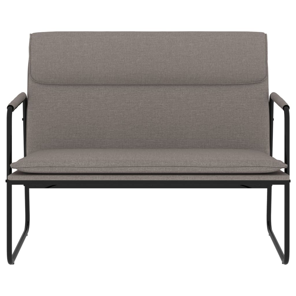 Banco 100x64x80 cm tecido cinzento-acastanhado