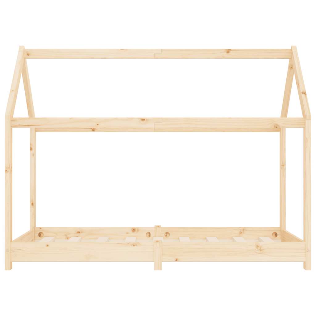 Estrutura de cama para crianças 80x160 cm pinho maciço
