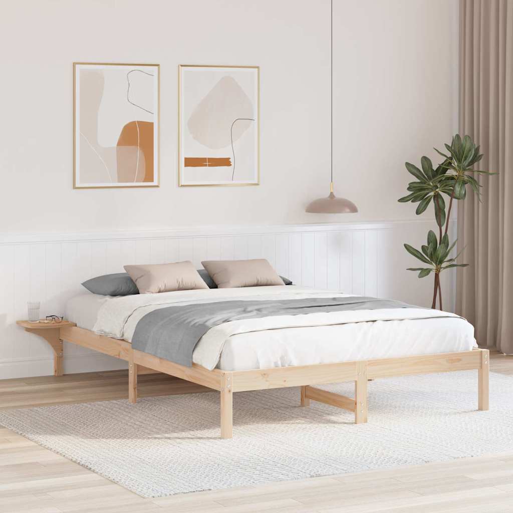Estrutura da cama natural 140 x 200 cm