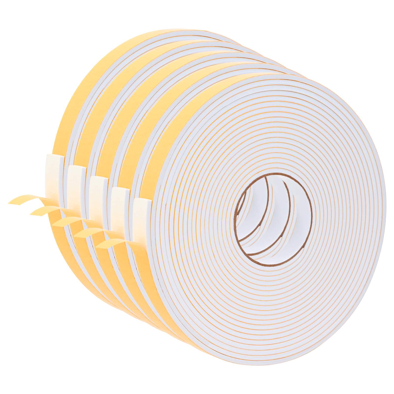 Fita de espuma autoadesiva 5 unid. branco 20mm x 10m espuma cr
