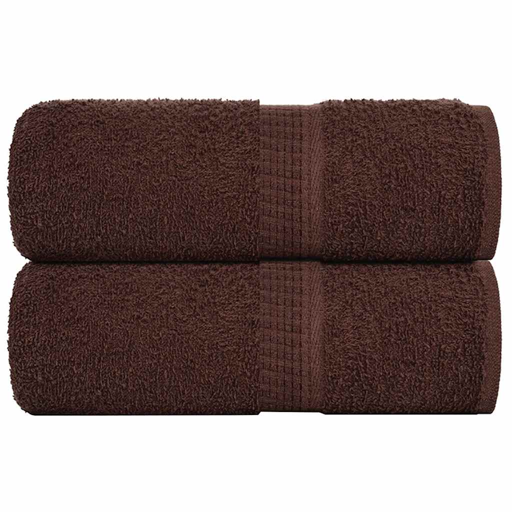 Toalhas de rosto frogn 2 peças marrom 30x30 cm 360 g/m²