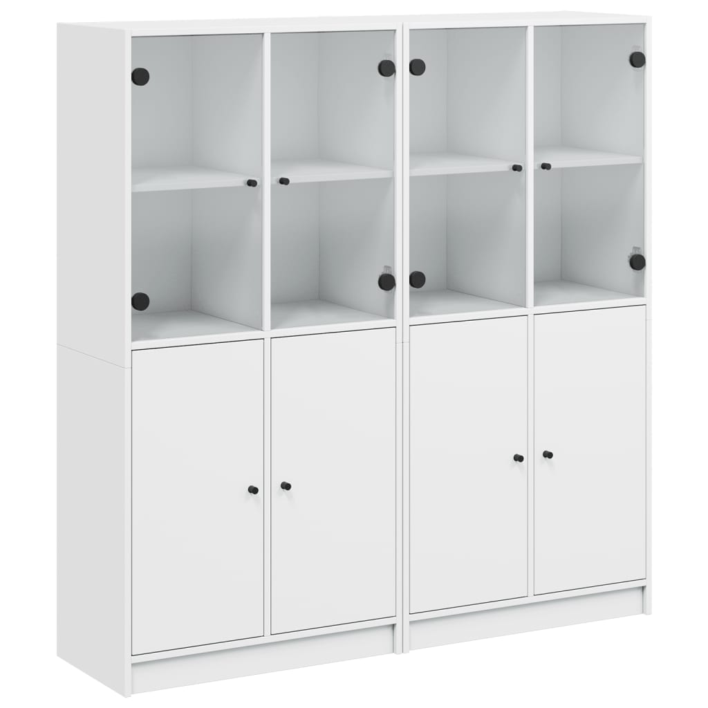 Estante c/ portas 136x37x142 cm derivados de madeira branco