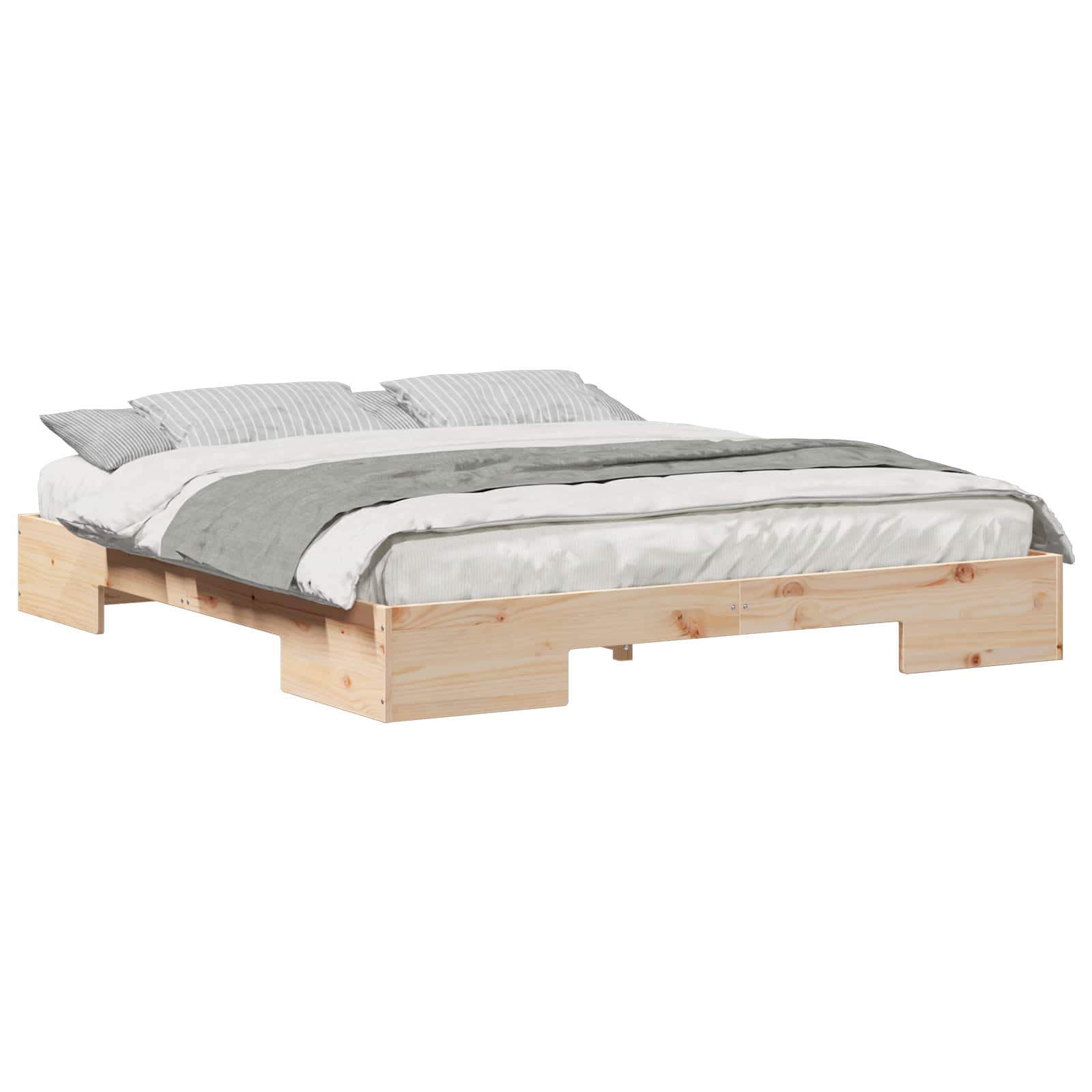Estrutura da cama castanho 200 x 200 cm