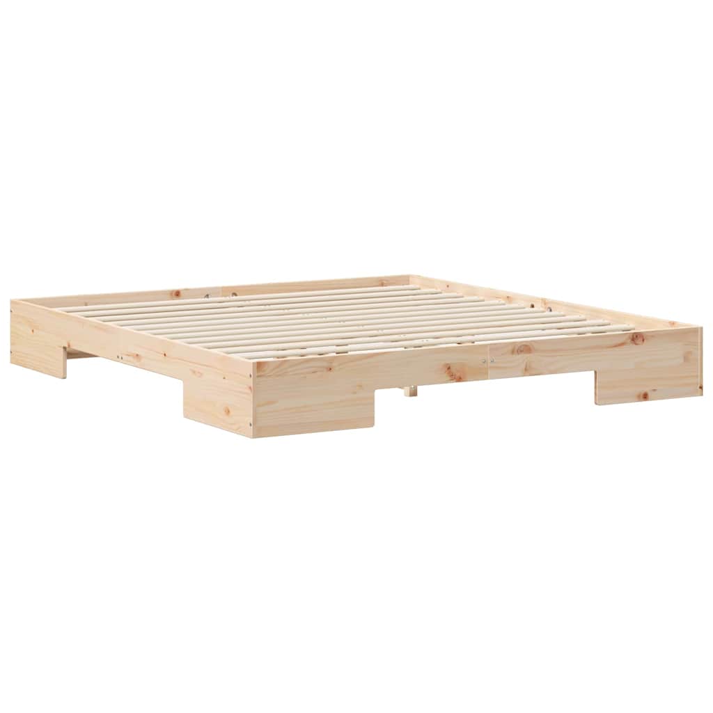 Estrutura da cama castanho 200 x 200 cm