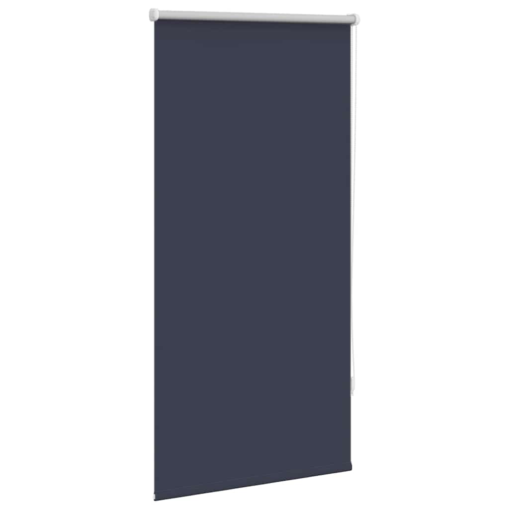 Cortina de rolo blackout, 64,4 x 120 cm, largura do tecido 60 cm, cor azul marinho.