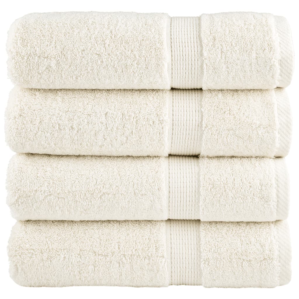 Toalhas de banho premium solund 4 pcs 100x150 cm 600 gsm verde