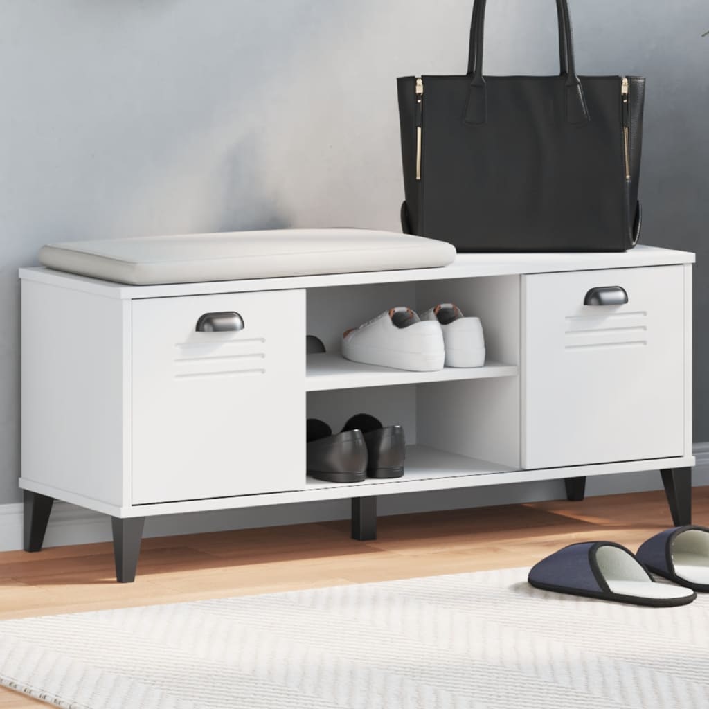 Sapateira viken 106x35x45 cm derivados de madeira branco