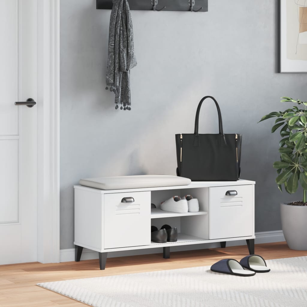 Sapateira viken 106x35x45 cm derivados de madeira branco